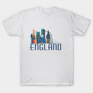 London skyline ,trip, travel, tourist , England lover design T-Shirt